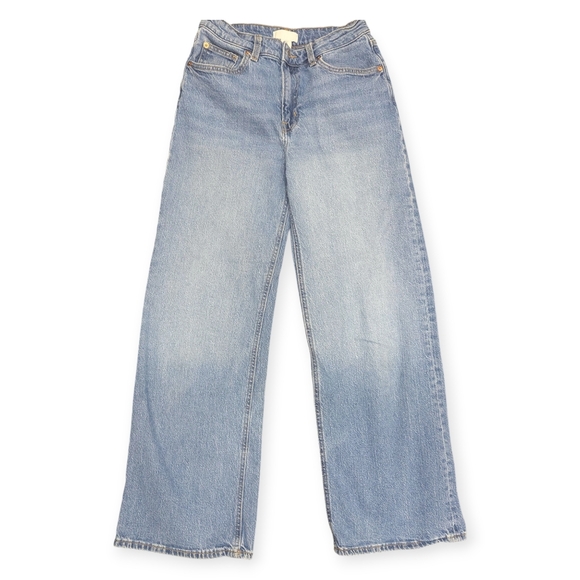 H&M high-waisted Baggy loose fit Y2K women's jeans size 6 - Picture 1 of 11